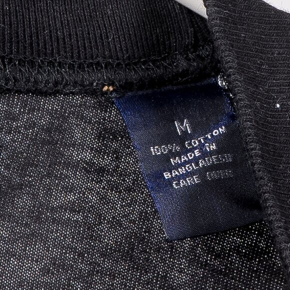 Blue Stone TShirt M Mens Black Short Sleeve Cotton Logo Tee Crew Neck - Picture 6 of 7